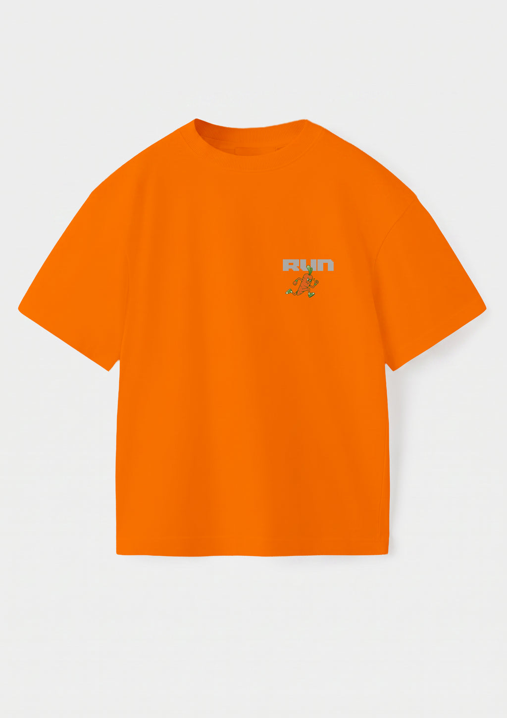 Playera estampada zanahoria naranja