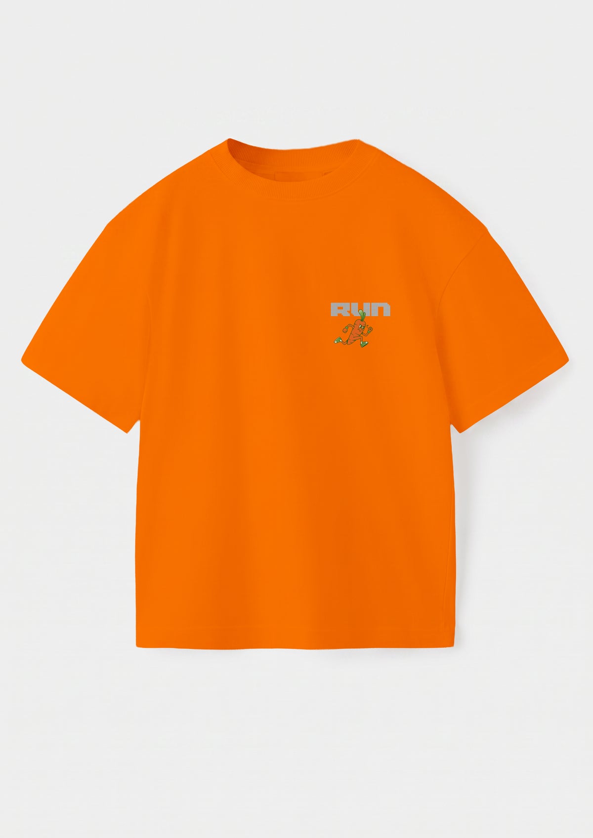 Playera estampada zanahoria naranja