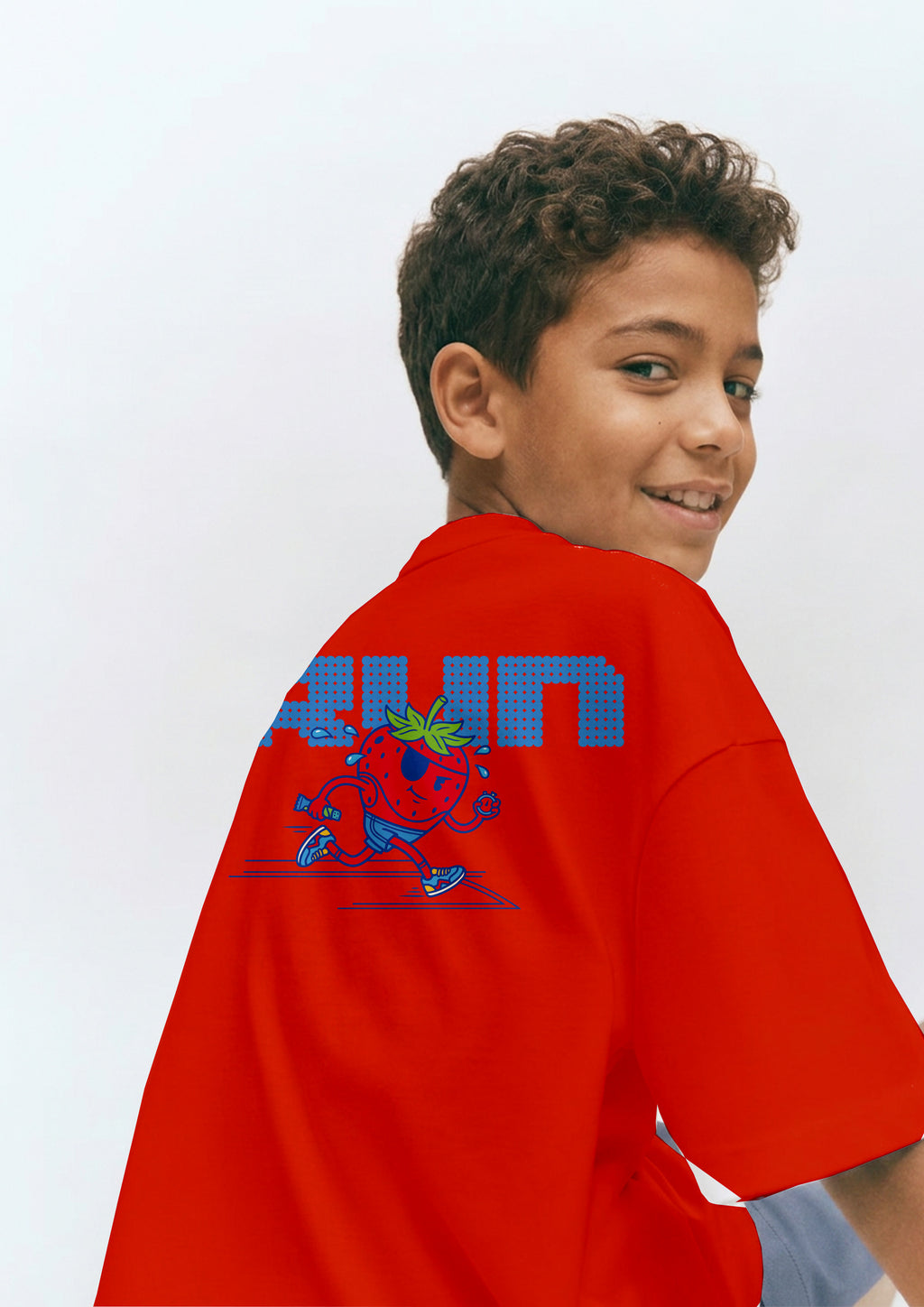 Playera estampada fresa