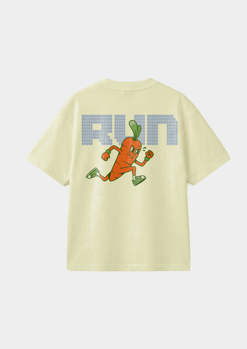 Playera estampada zanahoria hueso
