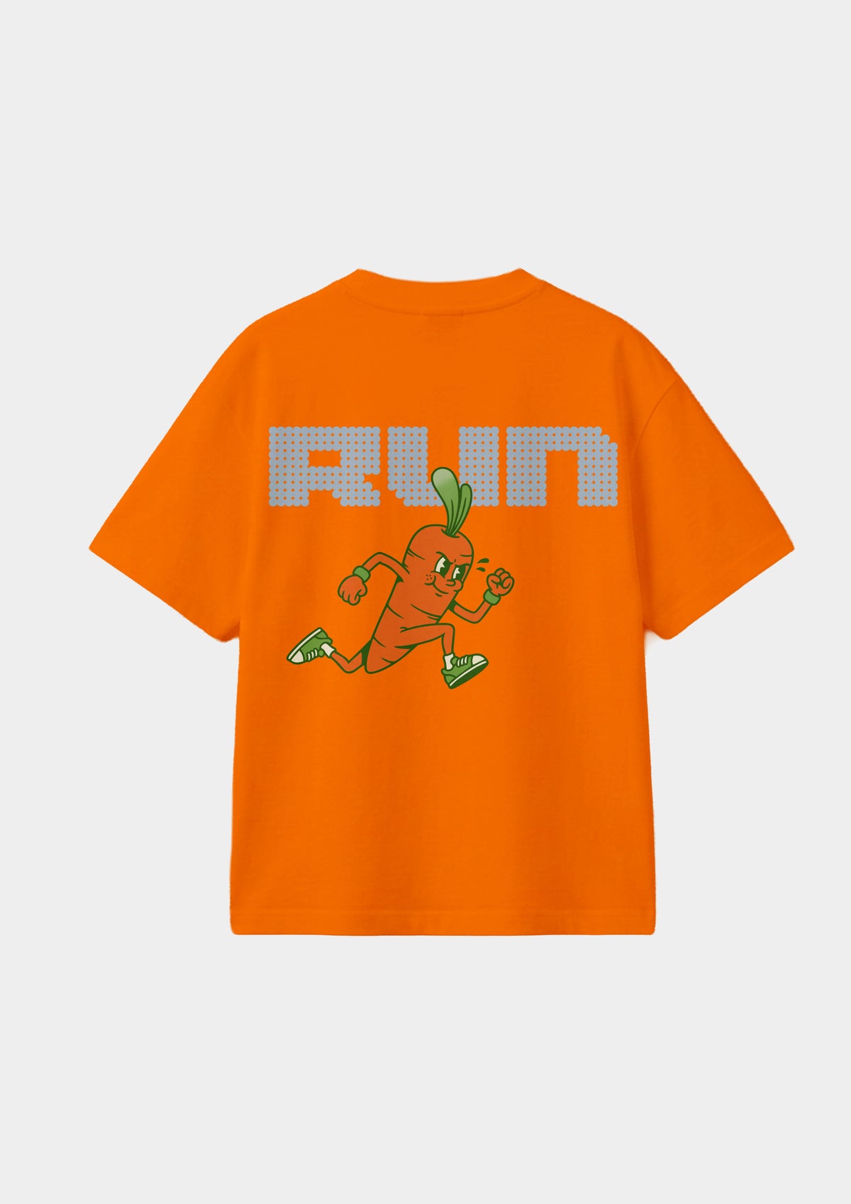 Playera estampada zanahoria naranja